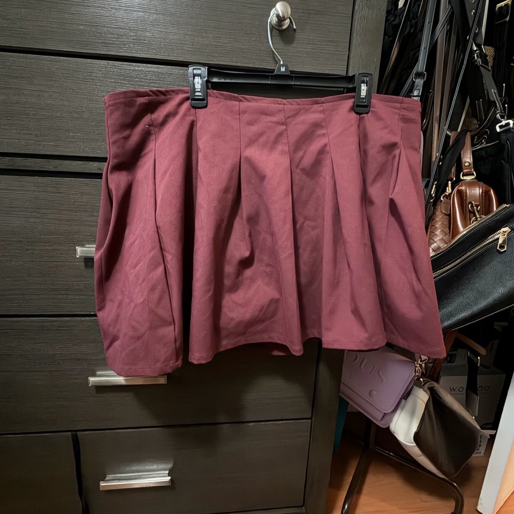 Torrid Deep Red Skater Skirt